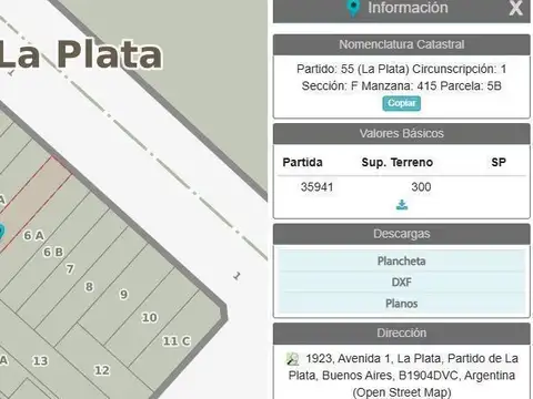 Calle 1 Entre 71 y 72