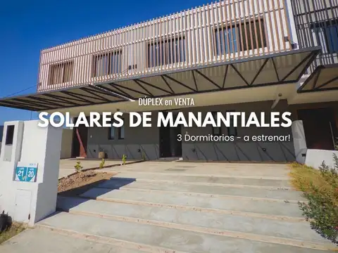 Dúplex a Estrenar en Solares de Manantiales | 3 Dorm.+ Suite