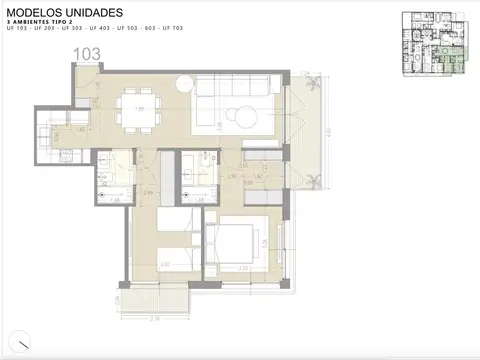 Departamento en Venta de 2 dormitorios