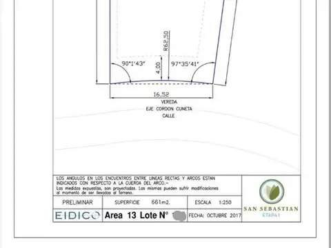 Terreno en Venta de 661,0 m2