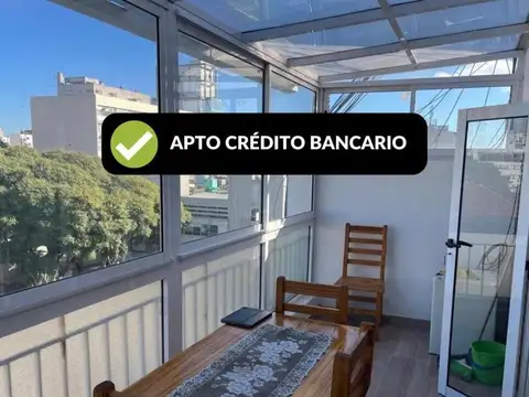 Venta departamento 2 ambientes con gran balcón en Caballito