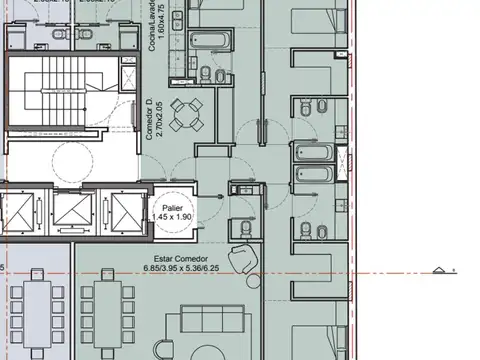Departamento en Venta en Palermo Chico, USD 1.080.000
