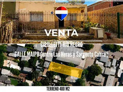 VENTA TERRENO APTO  DESARROLLO CIPOLLETTI