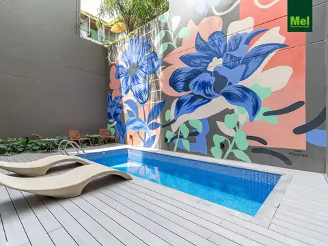 Departamento 2 ambientes con 1 baño