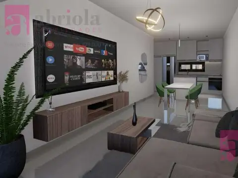 Departamento 2 ambientes con 1 baño
