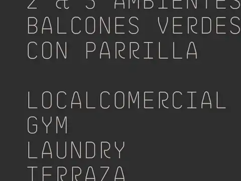 VENTA PALERMO 2 AMB FULL AMENITIES