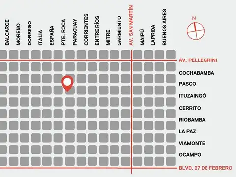 Departamento 2 ambientes con 1 baño