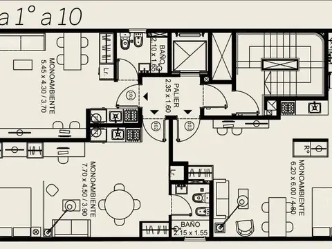 Departamento en Venta de Monoambiente