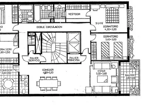 Departamento 4 ambientes con 4 baños