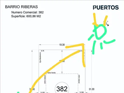 Terreno en Venta en Puertos - Riberas, USD 70.000
