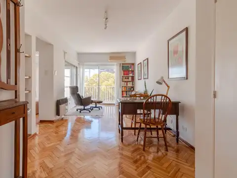Luminoso semipiso en alquiler apto profesional de dos ambientes en Vicente López, cerca de todo.