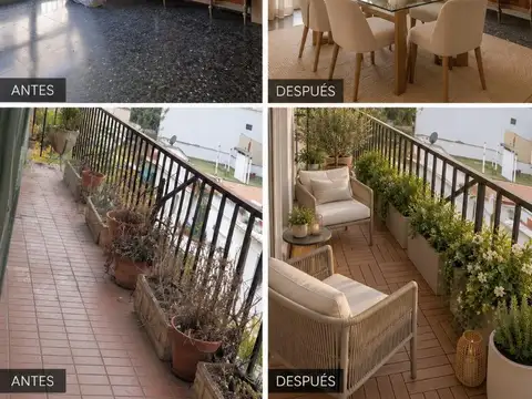 SEMIPISO 3 AMB  90m2 c/DEP/SERV  FRENTE BCON A RECICLAR