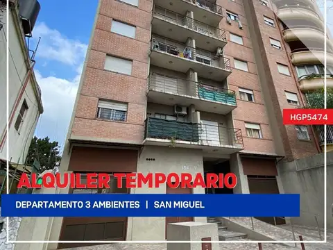 Departamento - ALQUILER_TEMPORAL - Argentina, San Miguel - Serrano 1635