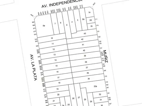 Lote en venta sobre Avenida