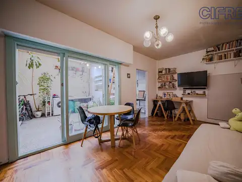 Departamento en Villa Devoto 2 ambientes al contra frente con patio