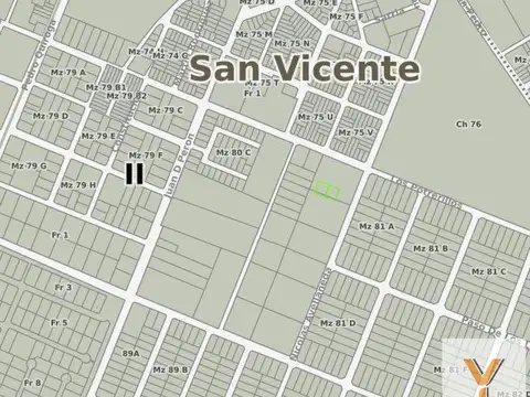 Terreno en Venta 20  mts Frente