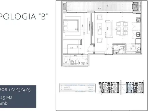 Departamento en Venta con 1 cocheras