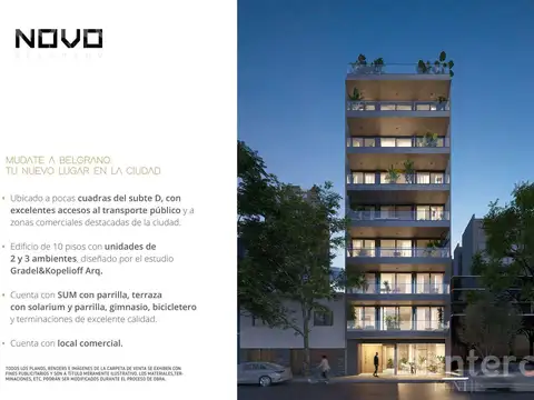 Departamento en Venta de 2 ambientes