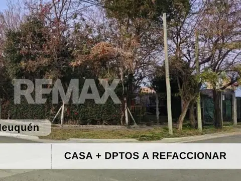 VENTA CASA+DPTOS+QUINCHO-A REFACCIONAR-lote 742m2 