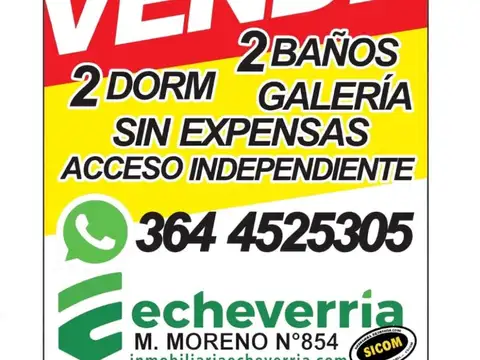DEPARTAMENTO 2 DOR.C/DEP - ZONA CENTRO, PRESIDENTE ROQUE SÁENZ PEÑA