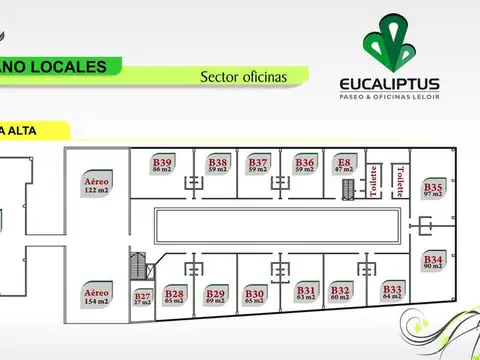 Oficina en Alquiler al Sur