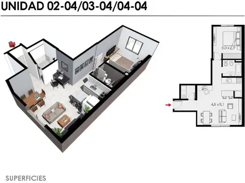 Departamento en Venta al Sur