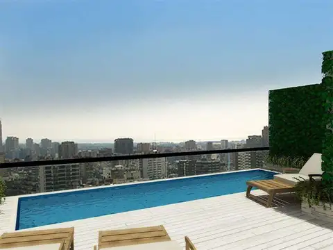 Monoambiente Grande Divisible contra-Frente Balcon vista abierta calle lugar cocina, baño instalados