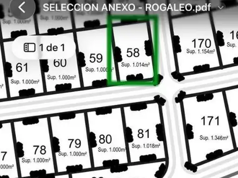 Lote en venta 1300 m² - Tres Pinos Villa de Campos