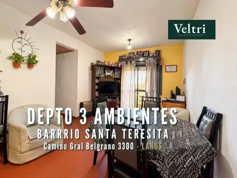 VENTA DEPTO 3 AMBIENTES CON COCHERA - LANUS ESTE