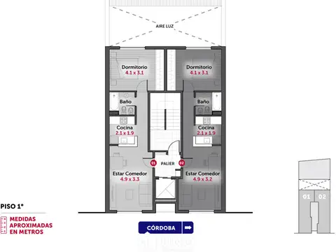 Departamento en Venta de 2 ambientes
