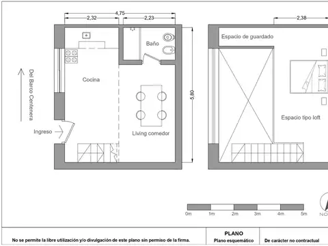 Depto Tipo Casa en Venta en Parque Chacabuco, USD 64.000