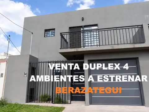 VENTA DUPLEX 4 AMB. A ESTRENAR COCHERA-BERAZATEGUI
