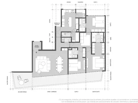 Semipiso de 4 ambientes con dependencia en venta en Palermo Chico