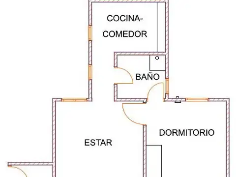 Depto. de 2 ambientes.