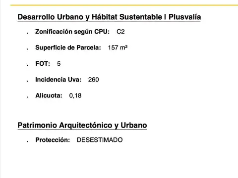 Terreno en Venta de 157,0 m2