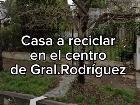 OPORTUNIDAD  CASA A RECICLAR EN ARISTOBULO DEL VALLE 340, GENERAL RODRIGUEZ