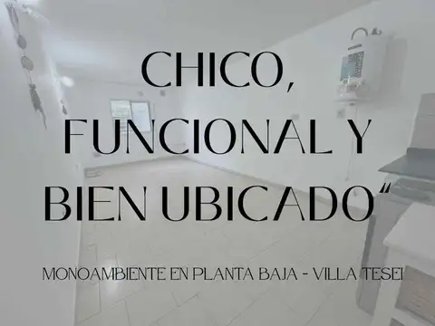 VENTA DEPARTAMENTO MONOAMBIENTE EN VILLA TESEI  