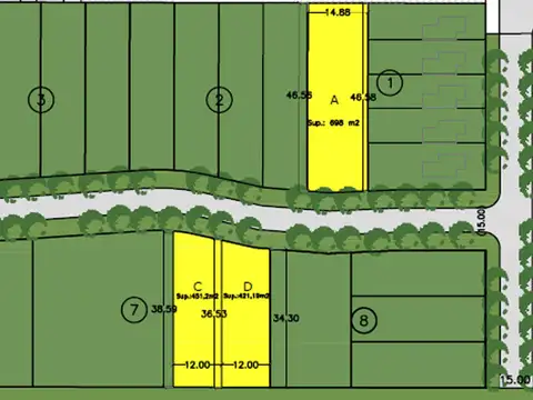 Terreno en Venta en City Bell, USD 64.900