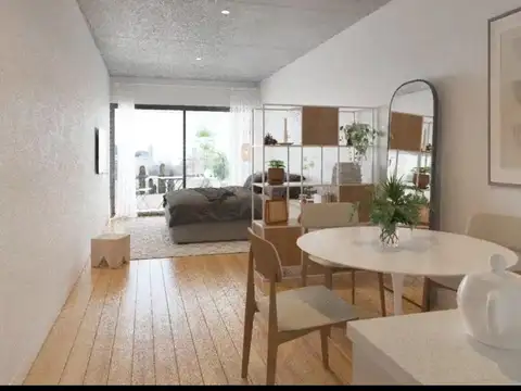 Departamento Monoambiente frente.  Av. Santa Fe - Palermo