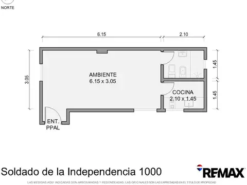 VENTA DEPTO MONOAMBIENTE EN LAS CAÑITAS