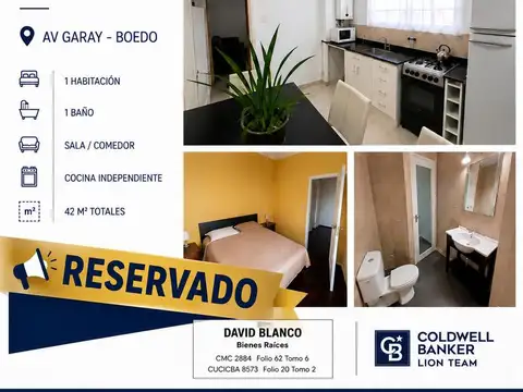 Departamento en Venta en Boedo, USD 58.000