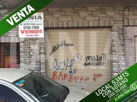 LOCAL :: 53MTS2 :: SOTANO 20MTS :: USD35.000