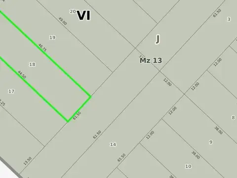 Terreno en Venta de 600,0 m2