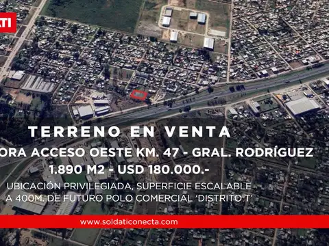 6 Terrenos en Venta - Colectora Acceso Oeste, General Rodriguez