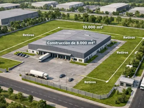  ALQUILER TERRENO LOTE  PARQUE INDUSTRIALPILAR 1HC