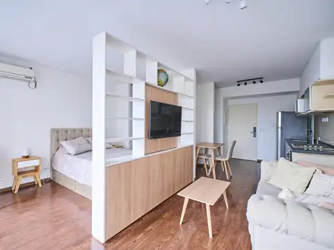 Alquiler Departamento monoambiente con cochera en Villa Urquiza.
