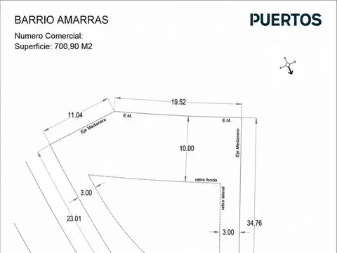Terreno en Puertos del Lago