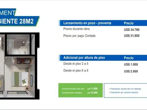 Departamento en Venta al Norte