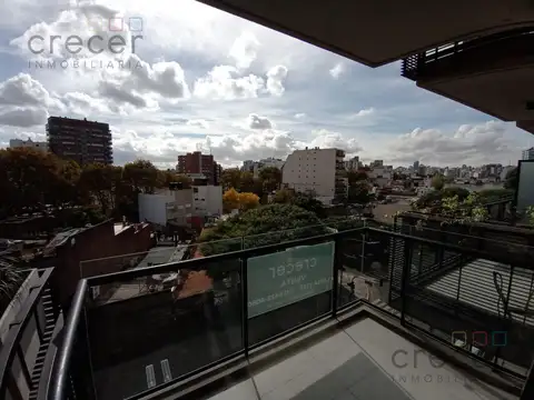 ALQUILER - 1 ambiente con balcón edificio con terraza y parrilla - V. Ortuzar