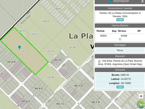 HECTAREA EN VENTA EN VILLA ELISA